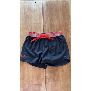 Under Armour Kids HeatGear Loose Athletic Shorts Gray Orange Youth‎ Medium YMD